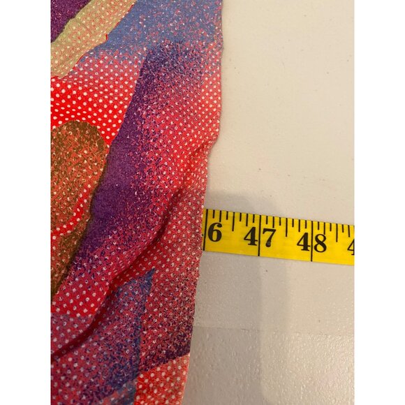 2 pc Colorful Boho Ruffled Dress Pink Textured Bodice & Crochet Shrug Small - Picture 8 of 15